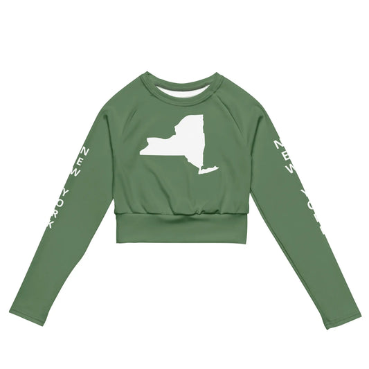 Recycled long-sleeve crop top-LifessentialsLLC.com