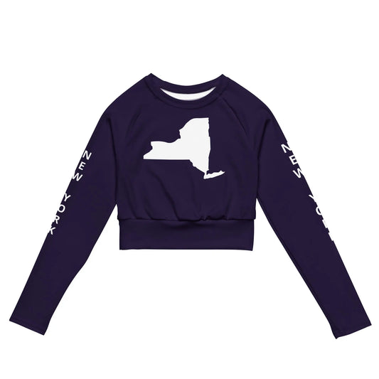 Recycled long-sleeve crop top-LifessentialsLLC.com