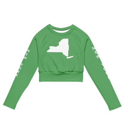 Recycled long-sleeve crop top-LifessentialsLLC.com