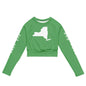 Recycled long-sleeve crop top-LifessentialsLLC.com
