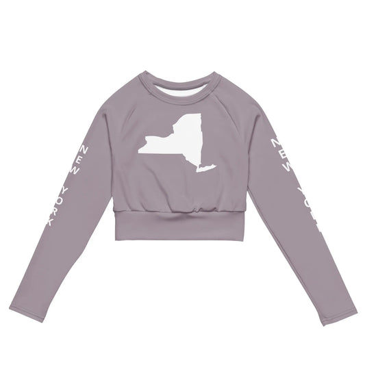 Recycled long-sleeve crop top-LifessentialsLLC.com