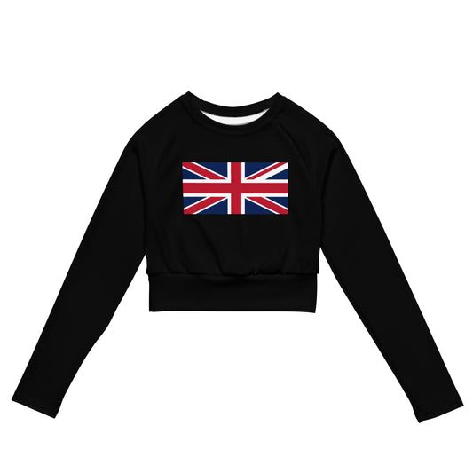 Recycled long-sleeve crop top-LifessentialsLLC.com