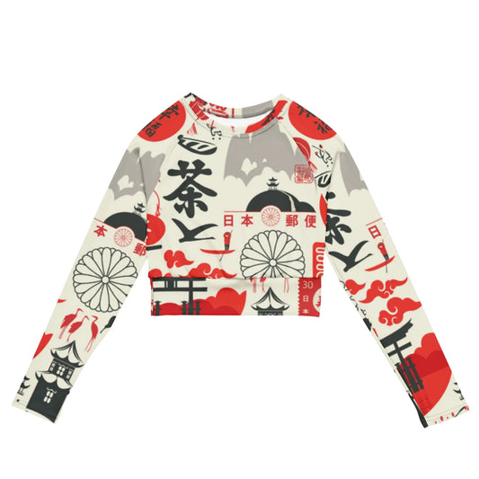 Recycled long-sleeve crop top-LifessentialsLLC.com