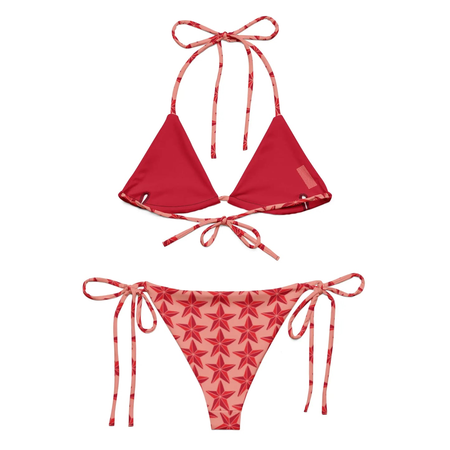 All-over print recycled string bikini-LifessentialsLLC.com