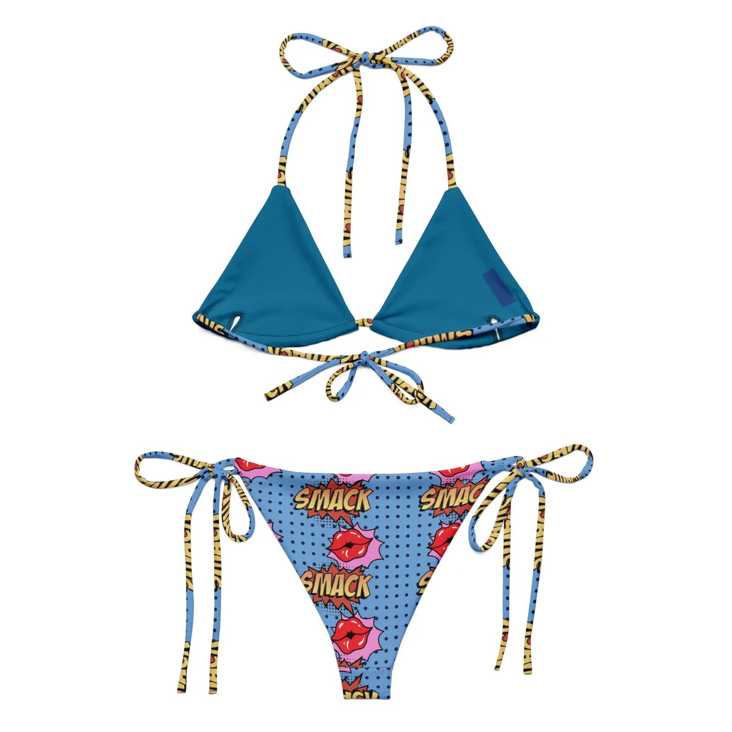 All-over print recycled string bikini-LifessentialsLLC.com