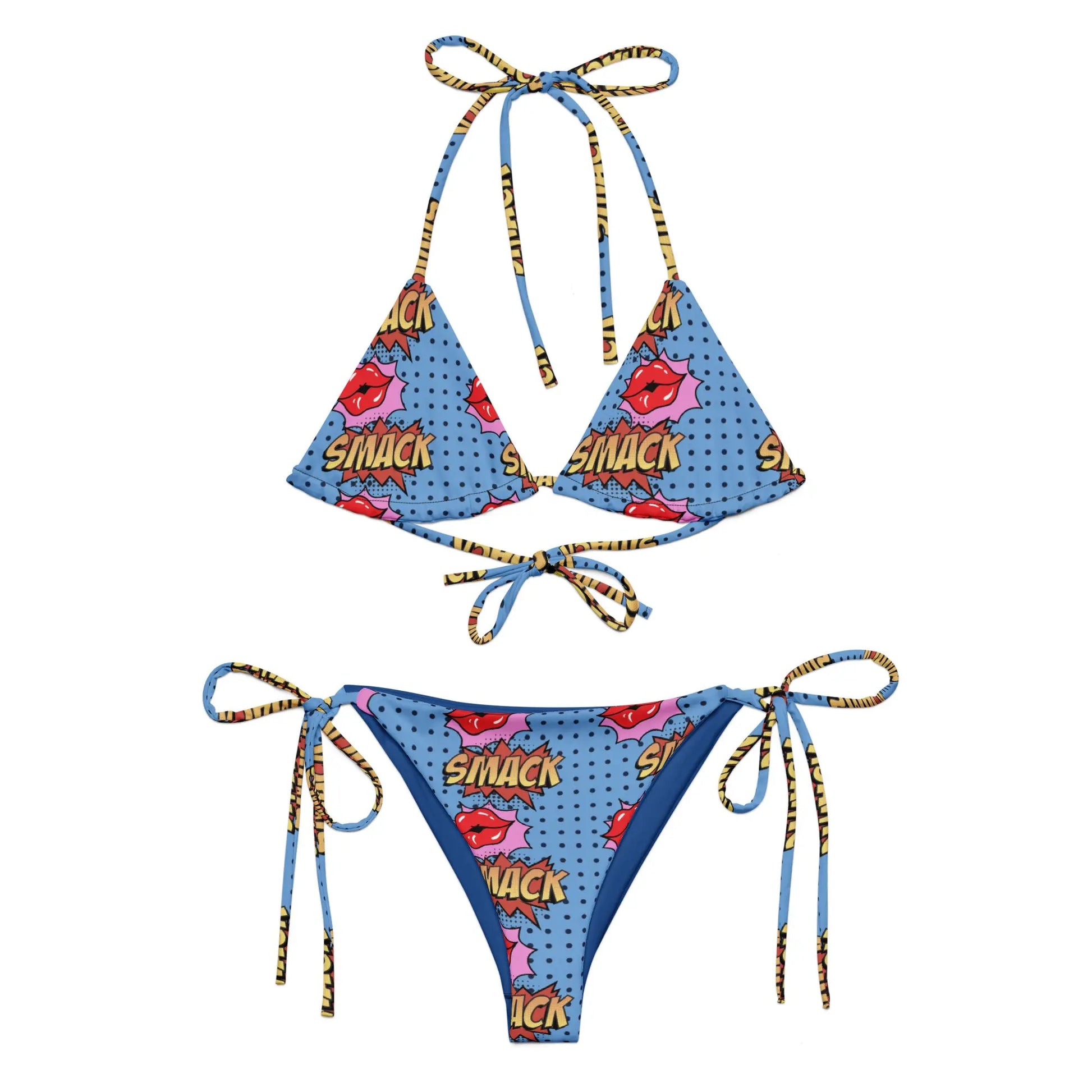 All-over print recycled string bikini-LifessentialsLLC.com