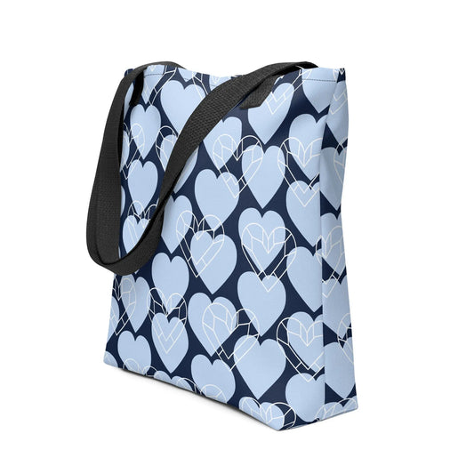 Stylish Custom Print Cotton Denim Tote Bag-LifessentialsLLC.com