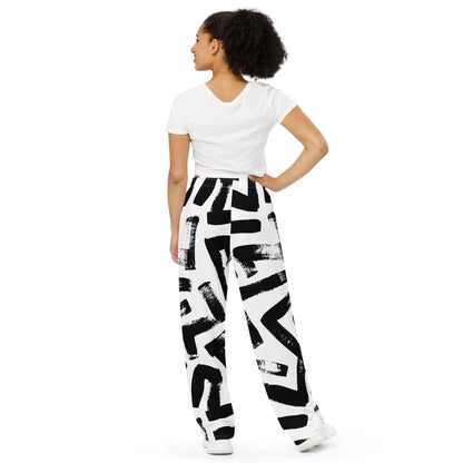 All-over print unisex wide-leg pants-LifessentialsLLC.com