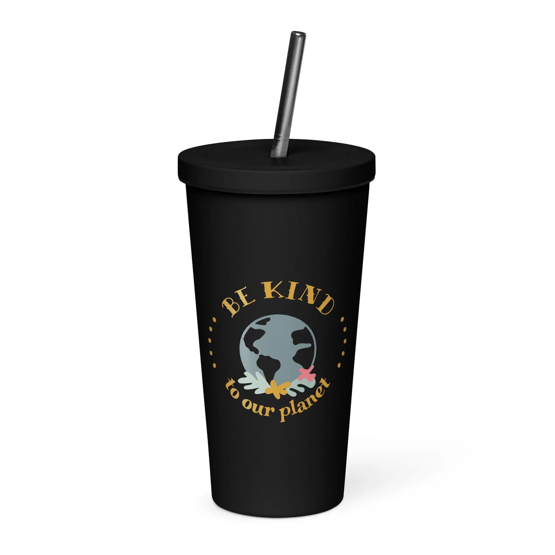 Insulated tumbler with a straw-LifessentialsLLC.com