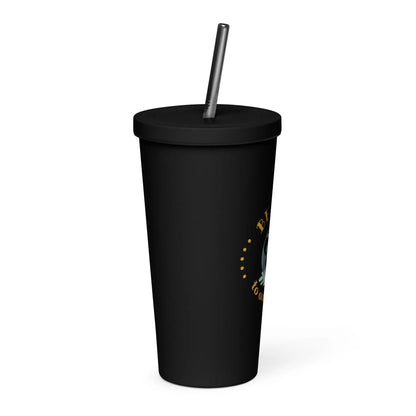 Insulated tumbler with a straw-LifessentialsLLC.com