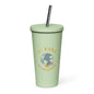 Insulated tumbler with a straw-LifessentialsLLC.com