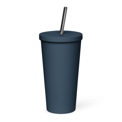 Insulated tumbler with a straw-LifessentialsLLC.com