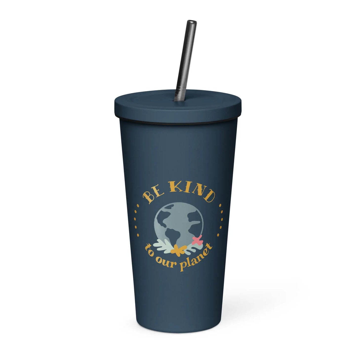 Insulated tumbler with a straw-LifessentialsLLC.com
