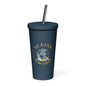 Insulated tumbler with a straw-LifessentialsLLC.com