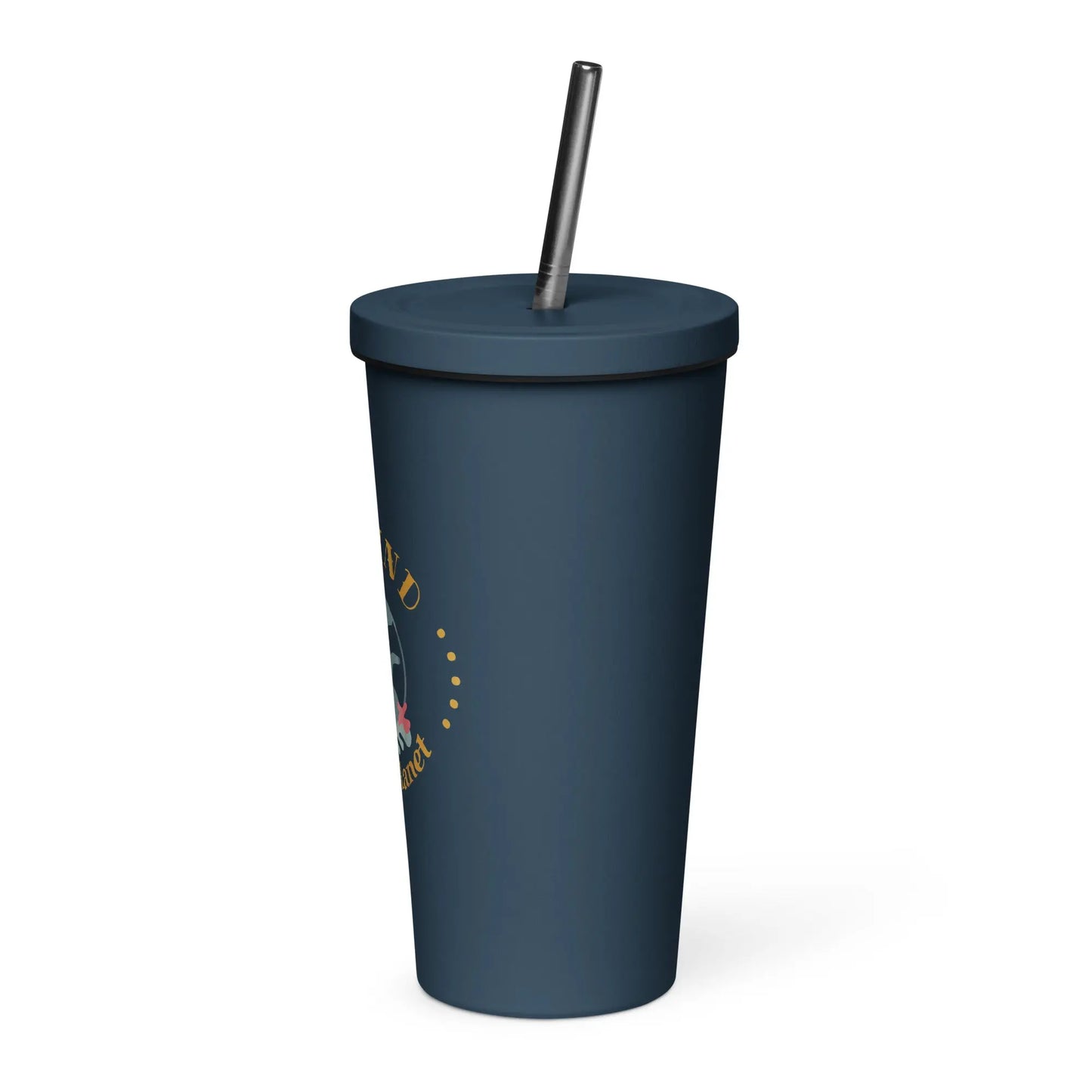 Insulated tumbler with a straw-LifessentialsLLC.com