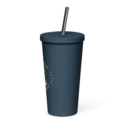 Insulated tumbler with a straw-LifessentialsLLC.com