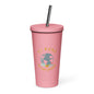 Insulated tumbler with a straw-LifessentialsLLC.com