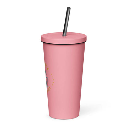 Insulated tumbler with a straw-LifessentialsLLC.com