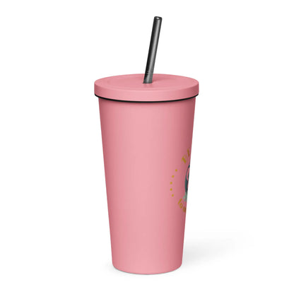 Insulated tumbler with a straw-LifessentialsLLC.com