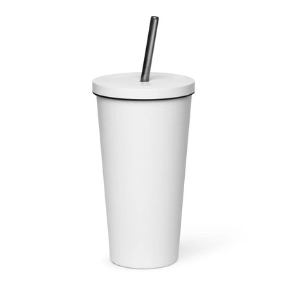 Insulated tumbler with a straw-LifessentialsLLC.com