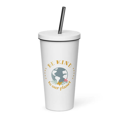 Insulated tumbler with a straw-LifessentialsLLC.com