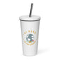 Insulated tumbler with a straw-LifessentialsLLC.com