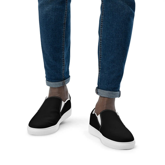 Men’s slip-on canvas shoes-LifessentialsLLC.com