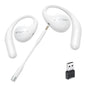 EMEET Airflow Open Ear Headphones with Mic Bluetooth 5.3 Wireless Headsets with Detachable Microphone ENC Noise Cancelling Multipoint Pairing Bluetooth Headset for Work Home Office?White?