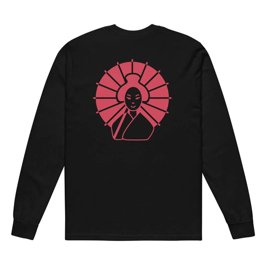 Garment-dyed heavyweight long-sleeve shirt-LifessentialsLLC.com