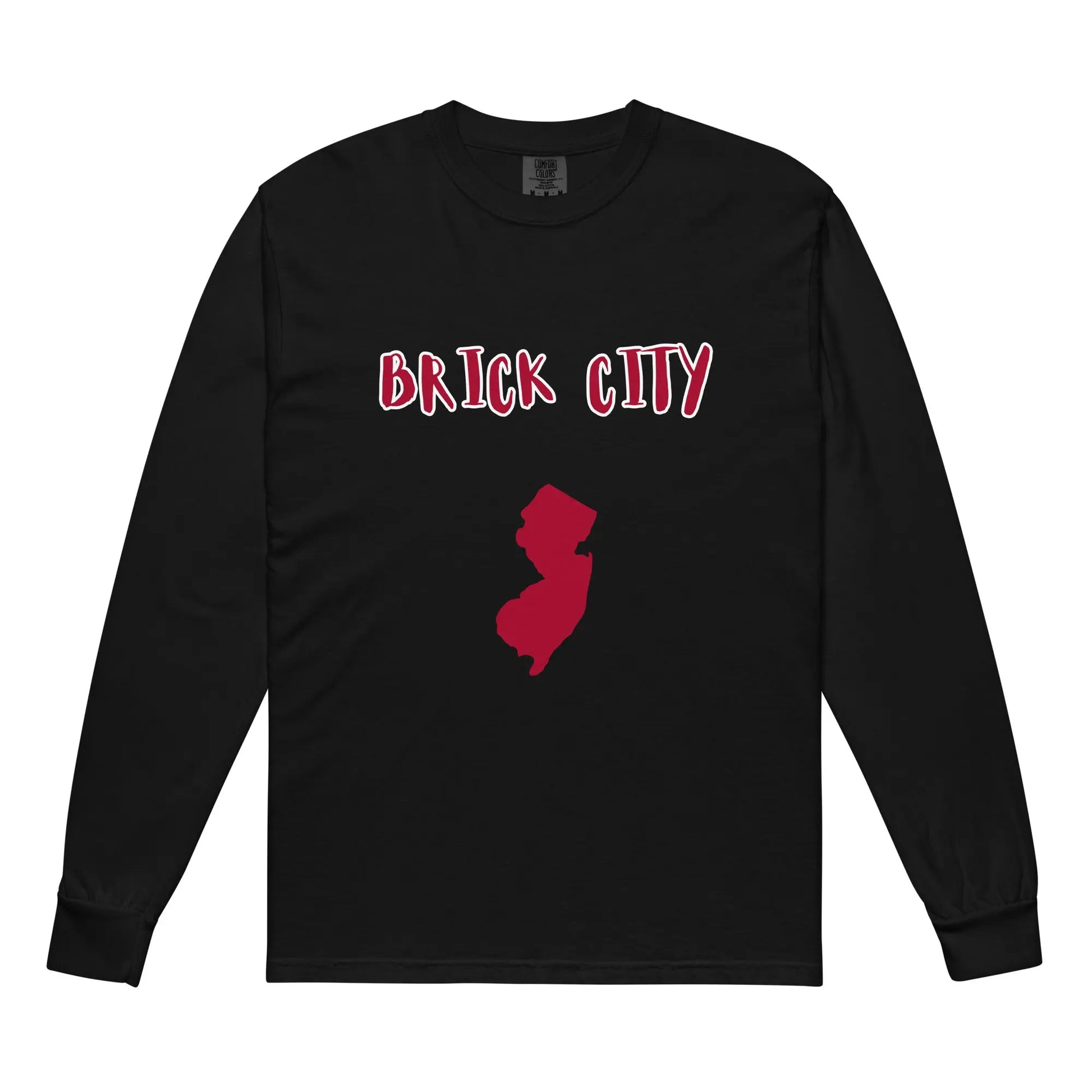 Garment-dyed heavyweight long-sleeve shirt-LifessentialsLLC.com