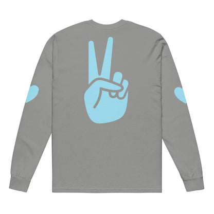 Garment-dyed heavyweight long-sleeve shirt-LifessentialsLLC.com