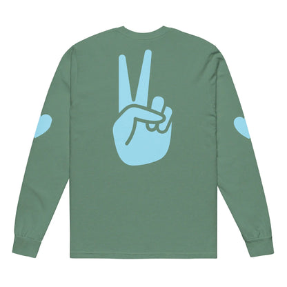 Garment-dyed heavyweight long-sleeve shirt-LifessentialsLLC.com