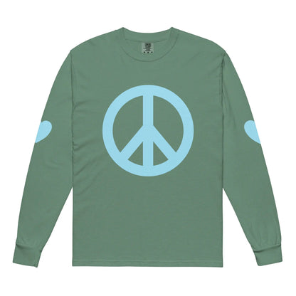 Garment-dyed heavyweight long-sleeve shirt-LifessentialsLLC.com