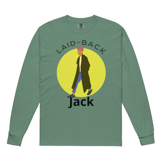 Garment-dyed heavyweight long-sleeve shirt-LifessentialsLLC.com