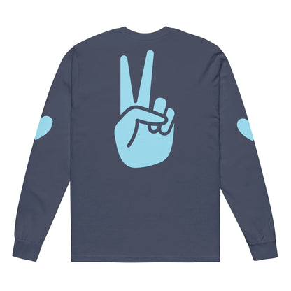 Garment-dyed heavyweight long-sleeve shirt-LifessentialsLLC.com