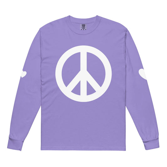 Garment-dyed heavyweight long-sleeve shirt-LifessentialsLLC.com
