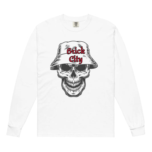 Garment-dyed heavyweight long-sleeve shirt-LifessentialsLLC.com