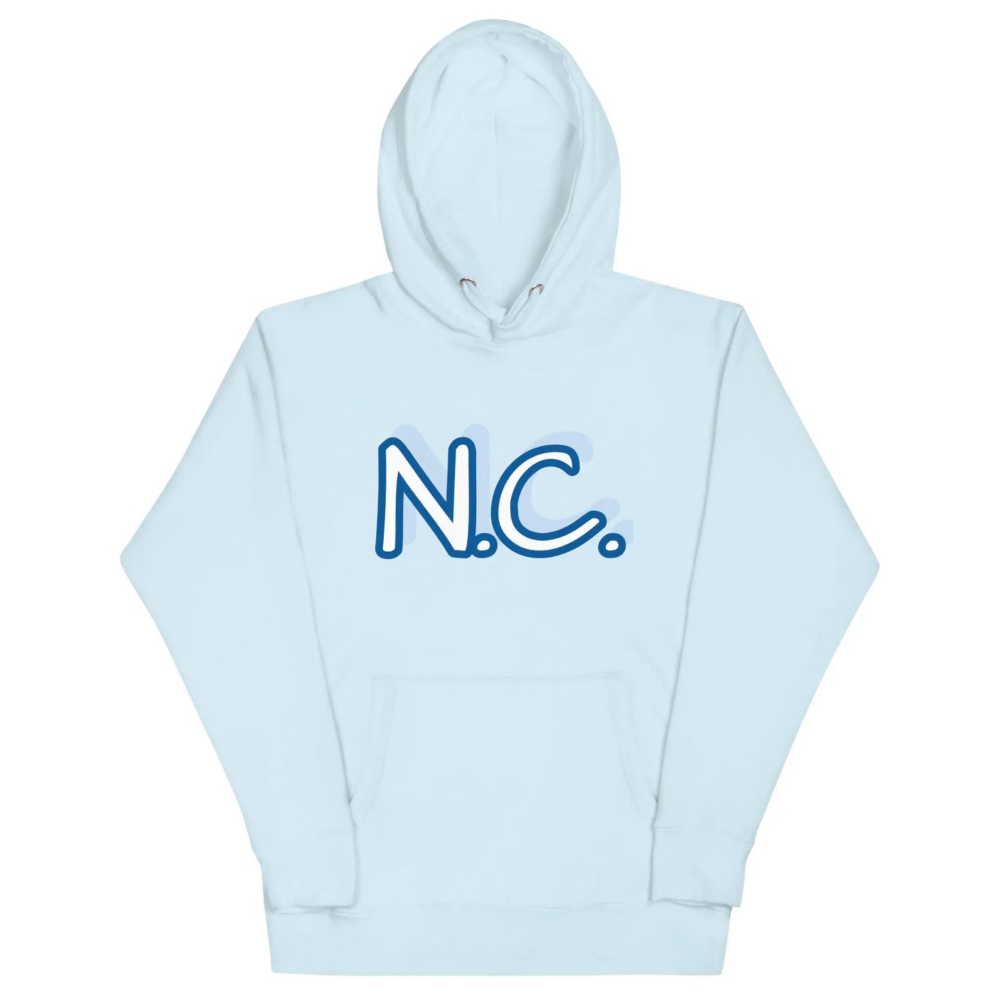 Premium Cotton Unisex Hoodie — Sky Blue (Graphic)-LifessentialsLLC.com