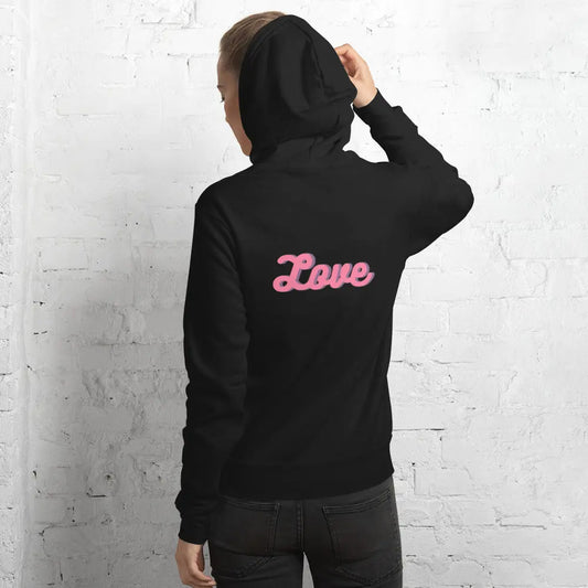 Fleece Pullover Unisex Hoodie — Black-LifessentialsLLC.com