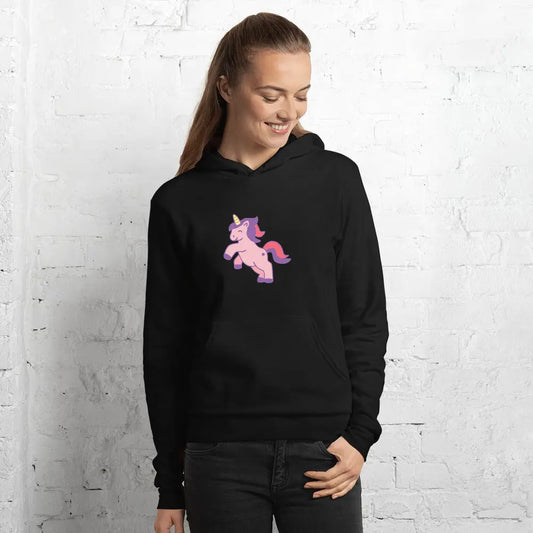 Fleece Pullover Unisex Hoodie — Black-LifessentialsLLC.com