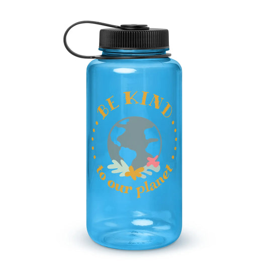 Wide mouth plastic water bottle-LifessentialsLLC.com