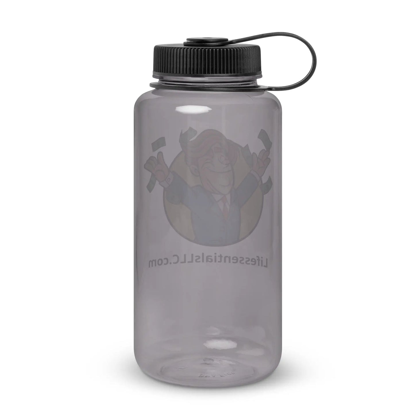 Wide mouth plastic water bottle-LifessentialsLLC.com