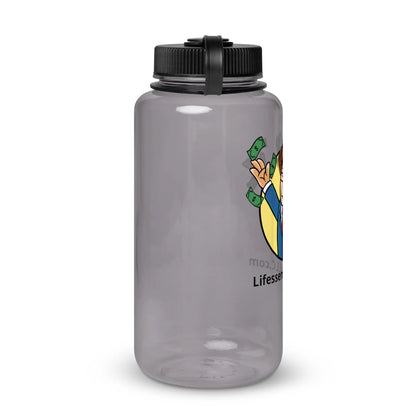 Wide mouth plastic water bottle-LifessentialsLLC.com