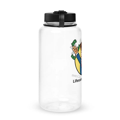Wide mouth plastic water bottle-LifessentialsLLC.com