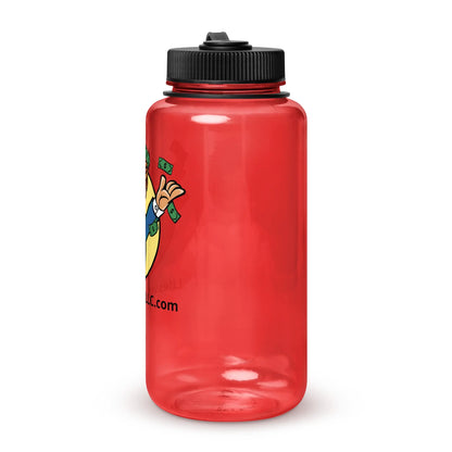 Wide mouth plastic water bottle-LifessentialsLLC.com