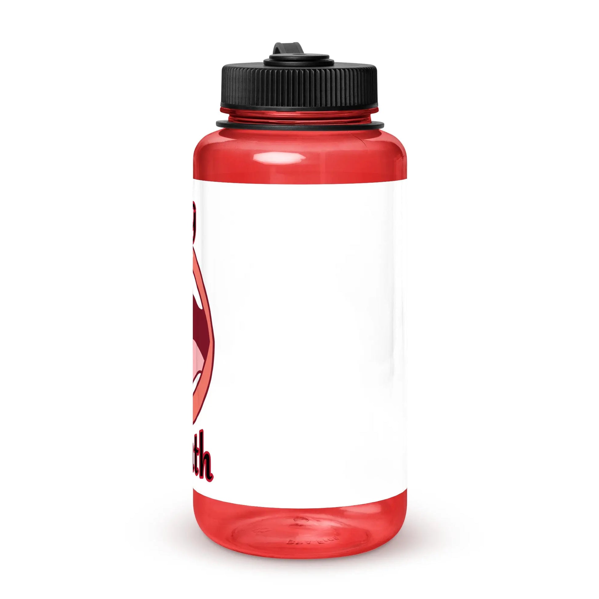 Wide mouth plastic water bottle-LifessentialsLLC.com