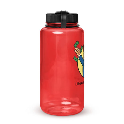 Wide mouth plastic water bottle-LifessentialsLLC.com