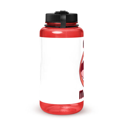 Wide mouth plastic water bottle-LifessentialsLLC.com