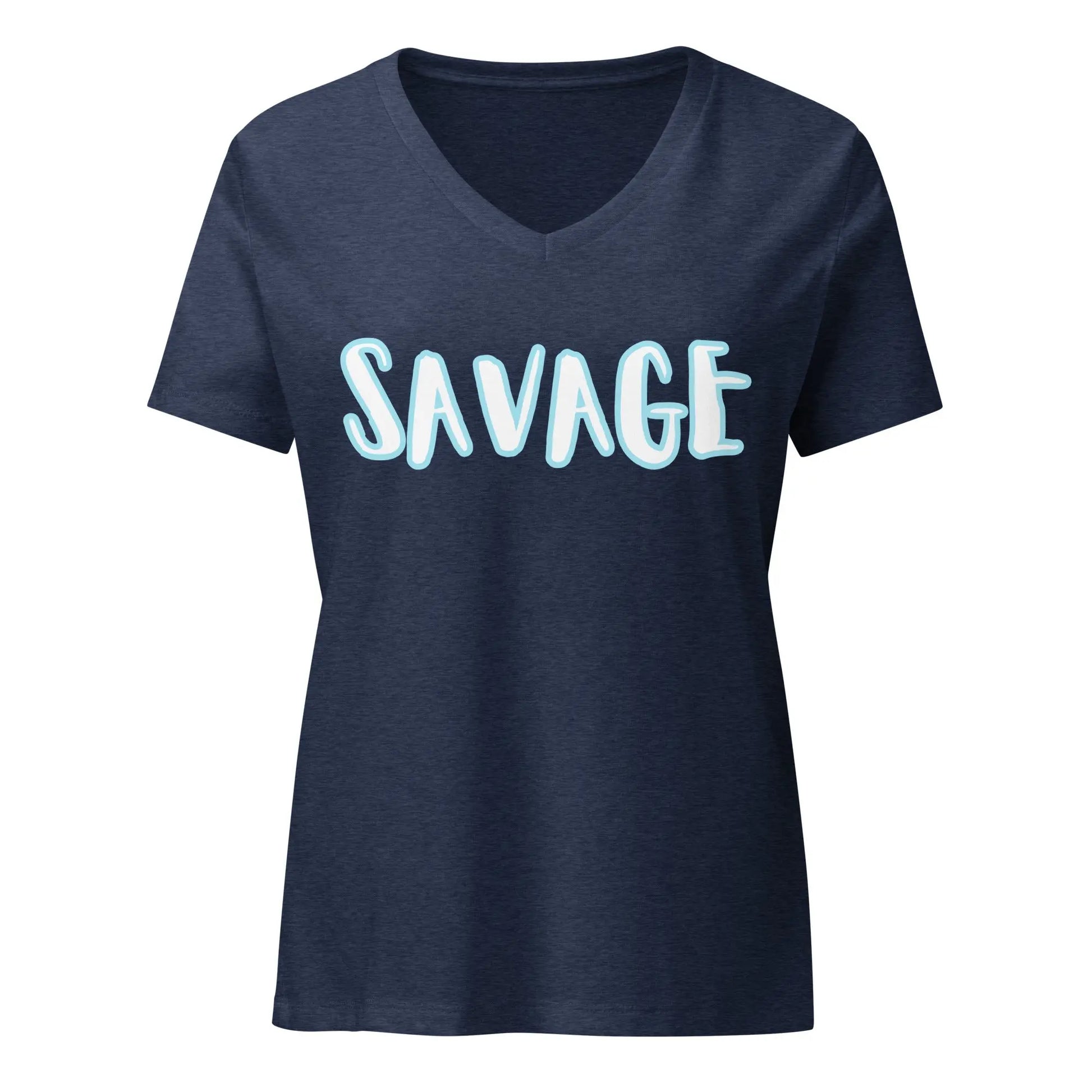 Women’s relaxed v-neck t-shirt-LifessentialsLLC.com