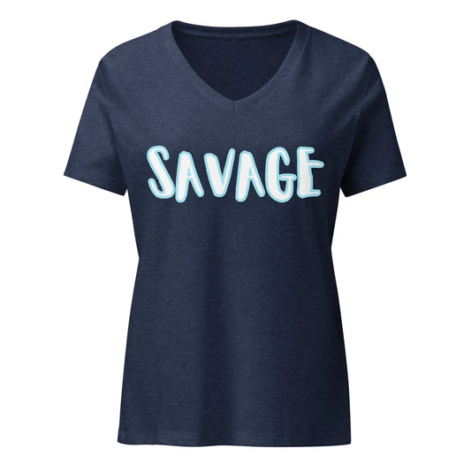 Women’s relaxed v-neck t-shirt-LifessentialsLLC.com